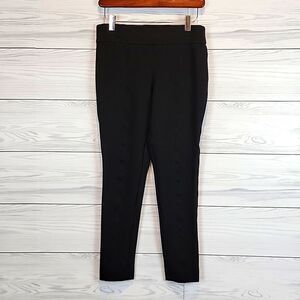 Ann Klein pull-on ankle pants slim fit in black Women's Size S